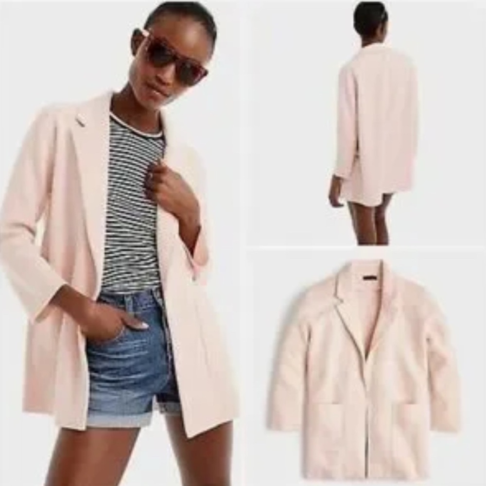 J.CREW Sophie Cotton/Wool Blend open-front sweater-blazer Style J0244 Size XS/S